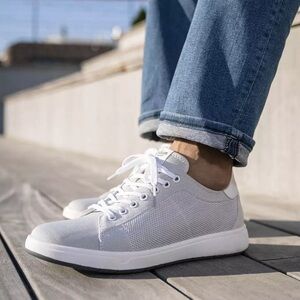 🌻NEW w.tags Florsheim Gray Heist Knit 6-Eye Lace To Toe Sneaker Men's Size 8